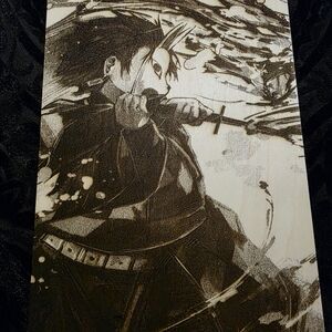 Anime Demon Slayer Wood Art